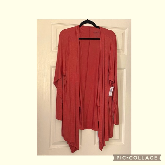 torrid Sweaters - Torrid Super Soft Fall Rust Slub Long Sleeve Cardi Sz 4 NWT